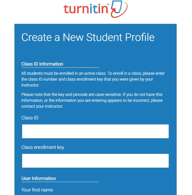 register student account